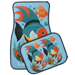 Tropical Fish Assortment Thunder_Cove Car Floor Mat