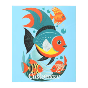 Tropical Fish Assortment Thunder_Cove Metal Print