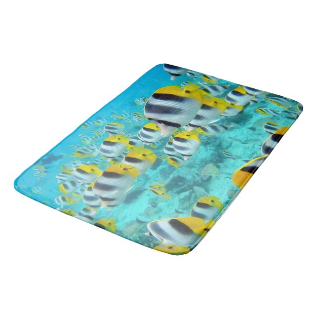 Tropical Fish Bath Room Rug Mat Home Decor (Angled)
