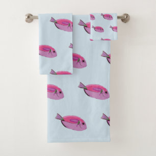 Tropical Fish Bathroom Towel Set