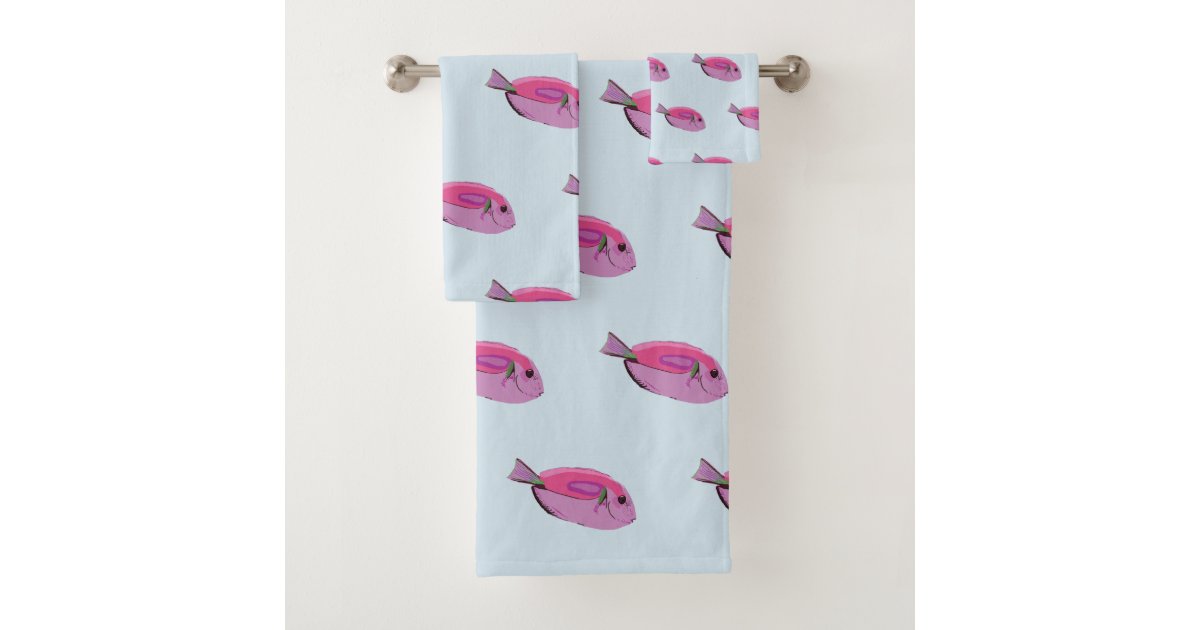 Tropical Fish Bathroom Towel Set Zazzle