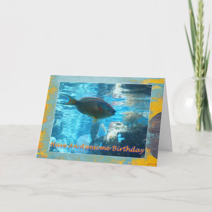 Tropical Fish Birthday Card | Zazzle.com