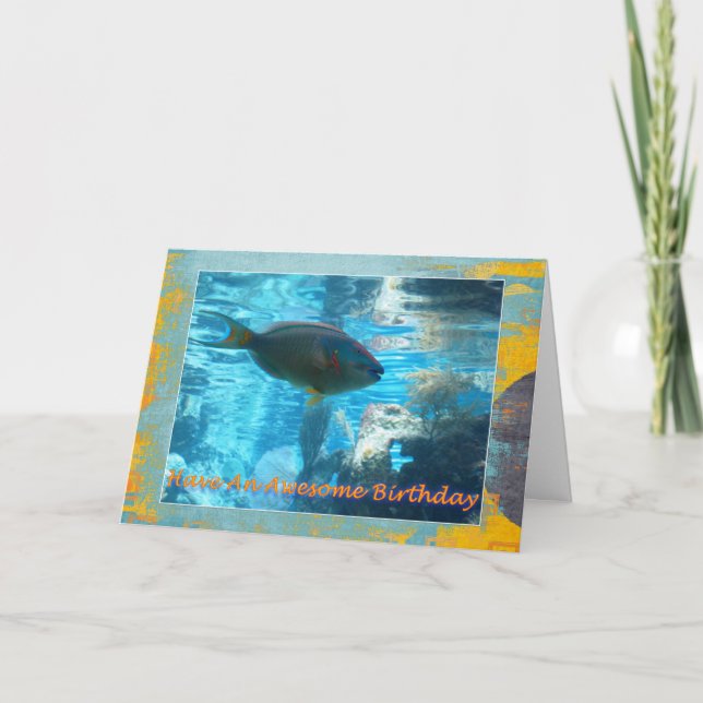 Tropical Fish Birthday Card (Front)