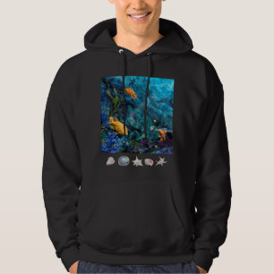 TROPICAL FISH BLUE OCEAN HOODIE