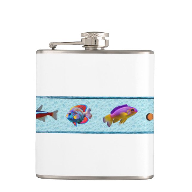 Tropical Fish (Bridget Collection)  Flask (Front)