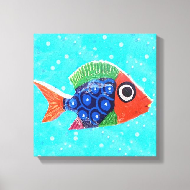 Tropical Fish Canvas Print (Front)