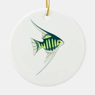 Tropical Fish Ceramic Ornament