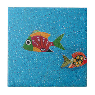 Tropical Fish Ceramic Tile