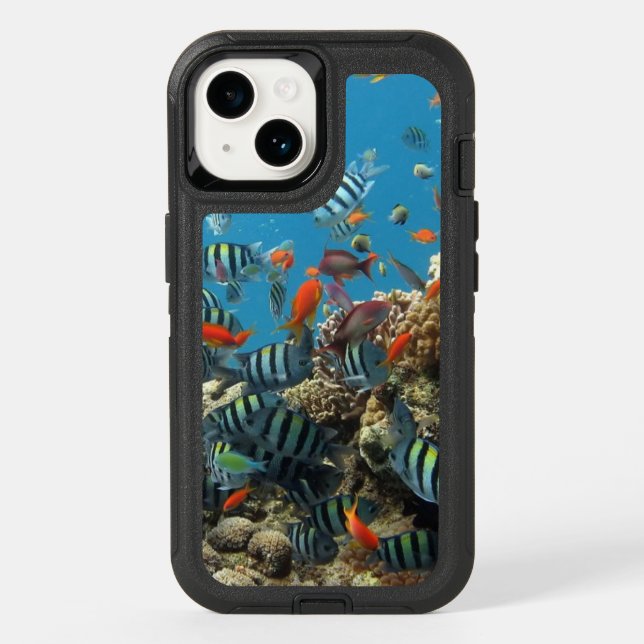 Tropical Fish Chaos Photo Otterbox iPhone Case (Back)