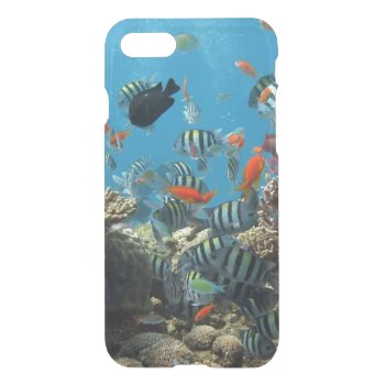 Tropical Fish Chaos Iphone Se/8/7 Case by beachcafe at Zazzle