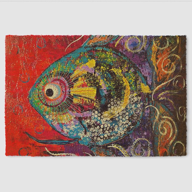 Tropical Fish Coir Mat (Front)
