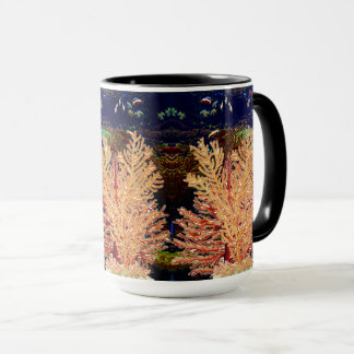 Tropical Fish Colorful Coral Reef Deep Blue  Mug