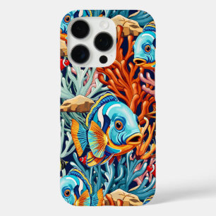 Tropical Fish Colorful Summer Vibes iPhone 16 Pro Case