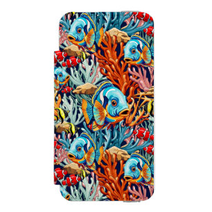 Tropical Fish Colorful Summer Vibes iPhone SE/5/5s Wallet Case
