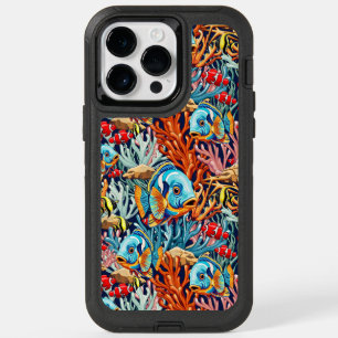 Tropical Fish Colorful Summer Vibes OtterBox iPhone 14 Pro Max Case