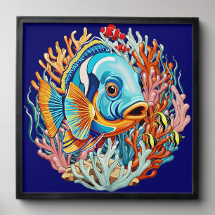 Tropical Fish Colorful Summer Vibes Peel And Stick Photo Tile
