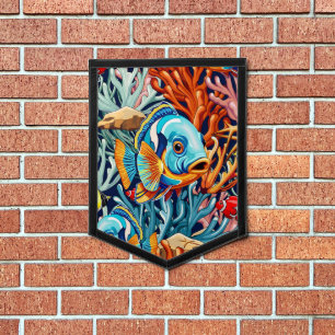 Tropical Fish Colorful Summer Vibes Pennant