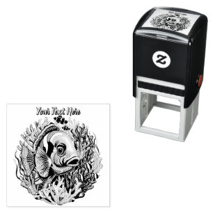 Tropical Fish Colorful Summer Vibes Self-inking Stamp