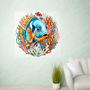 Tropical Fish Colorful Summer Vibes Wall Decal