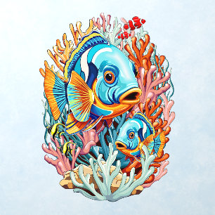 Tropical Fish Colorful Summer Vibes Wall Decal