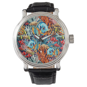 Tropical Fish Colorful Summer Vibes Watch