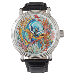 Tropical Fish Colorful Summer Vibes Watch