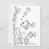 Tropical Fish Coloring Card (Front)
