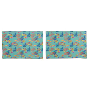 Tropical Fish & Coral Pillow Case