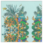 Tropical Fish Coral Reef Salt Water Aquarium Fabric