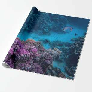 Tropical Fish Coral Sea Wrapping Paper
