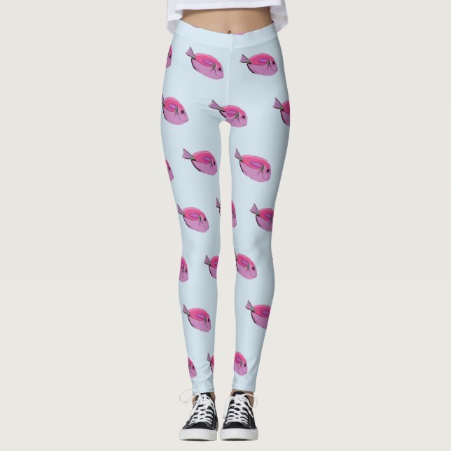 Tropical Fish  Custom Leggings (Front)