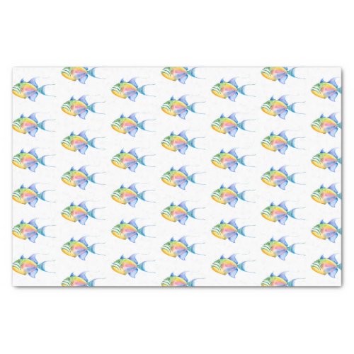 Tropical Fish Decorative Tissue Paper Pattern