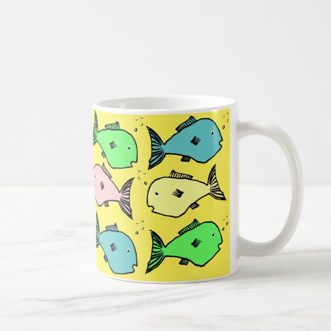 Tropical fish design coffee mug (Right)