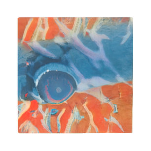 Tropical Fish Eye Metal Print