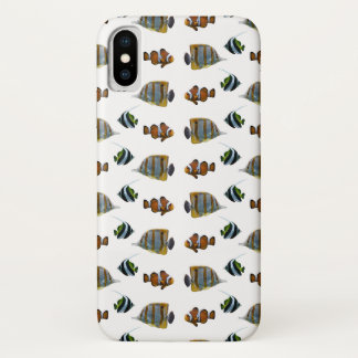 Tropical Fish Frenzy iPhone X Case (choose colour)