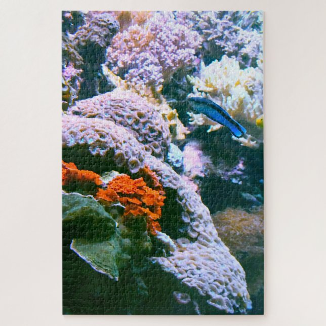 Tropical Fish in an Aquarium. Jigsaw Puzzle (Vertical)