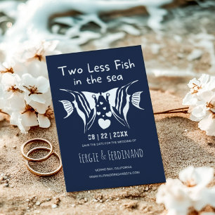 Tropical Fish in the Sea Beach Save The Date Foil Invitation
