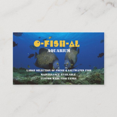 Tropical Fish l Aquarium_Related Business Business Card
