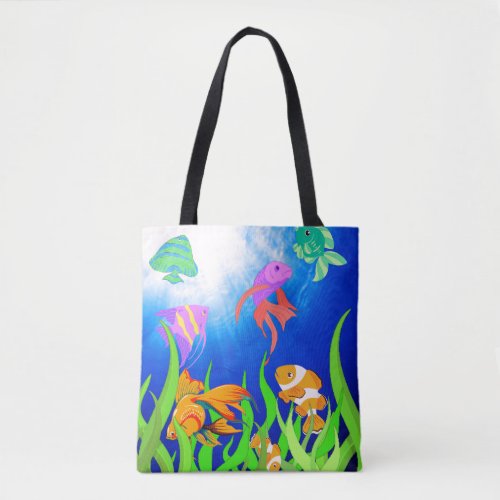 Tropical Fish Marine Wonderland Tote Bag