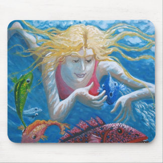 Tropical fish mouse pad