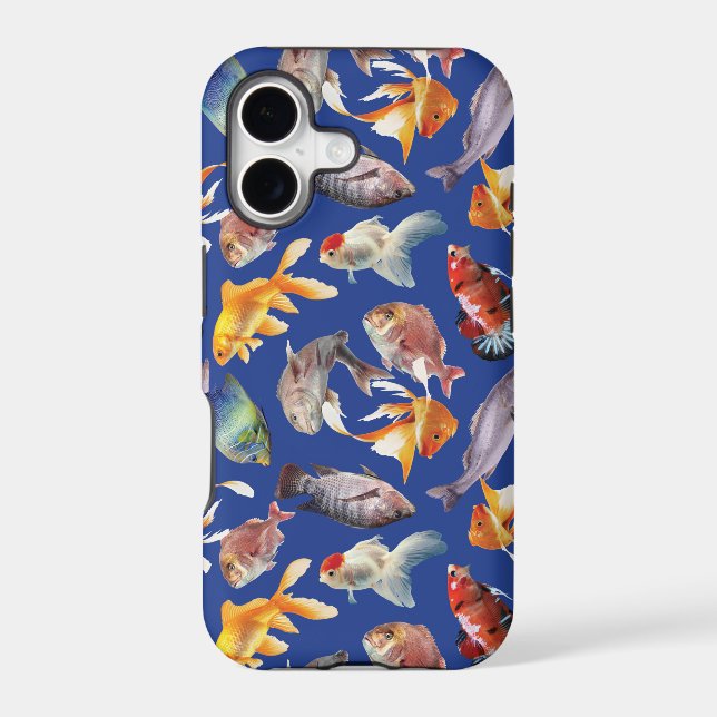 Tropical fish pattern  iphone case (Back)