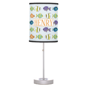 Tropical Fish Pattern Table Lamp