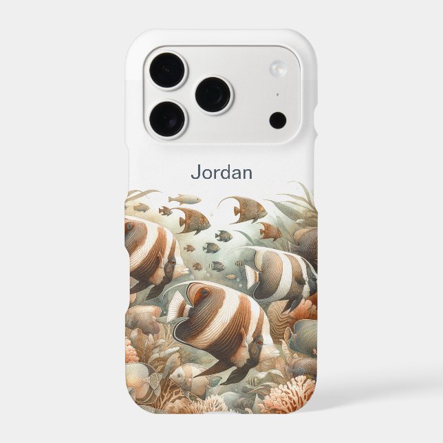 Tropical Fish Phone Case, Personalized  iPhone Case (Back)