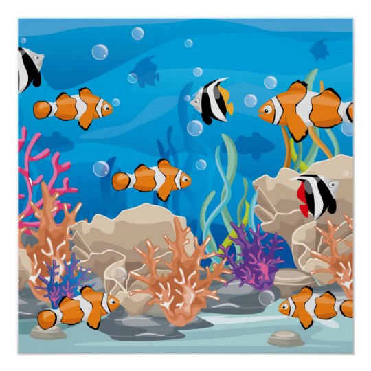 Tropical Fish Poster | Zazzle.com