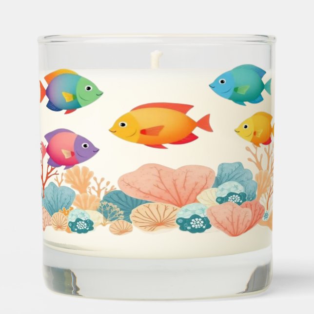 Tropical Fish Scented Candle (Front)