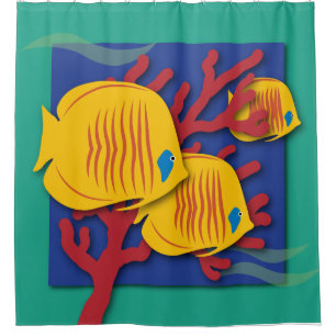 Tropical Fish Shower Curtain