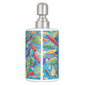Tropical Fish Soap Dispenser & Toothbrush Holder (Back)