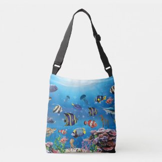 Tropical Fish swimming Seabed