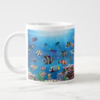 Tropical Fish swimming Seabed