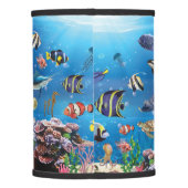 Tropical Fish swimming Seabed Lamp Shade (Back)